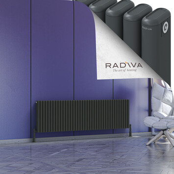 Radiva - Kotto Alüminyum Radyatör 500x1751 Koyu Antrasit