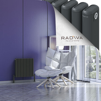 Radiva - Kotto Alüminyum Radyatör 500x536 Koyu Antrasit