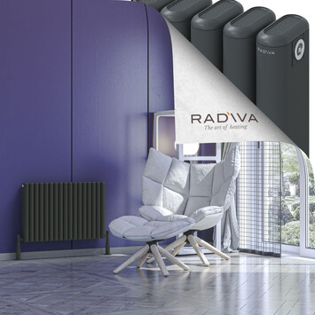 Radiva - Kotto Alüminyum Radyatör 500x761 Koyu Antrasit