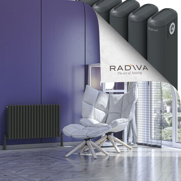 Radiva - Kotto Alüminyum Radyatör 500x851 Koyu Antrasit