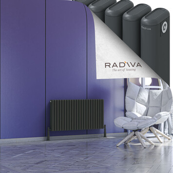 Radiva - Kotto Alüminyum Radyatör 500x986 Koyu Antrasit