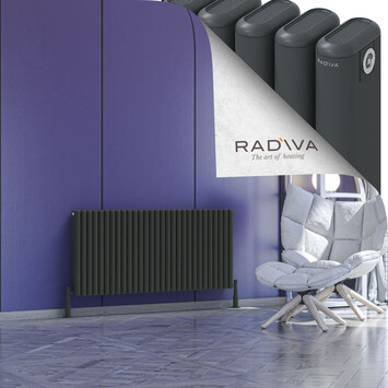 Radiva - Kotto Alüminyum Radyatör 600x1301 Koyu Antrasit