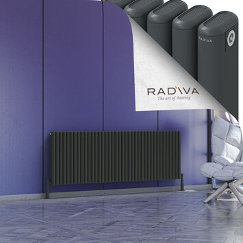 Radiva - Kotto Alüminyum Radyatör 600x1751 Koyu Antrasit