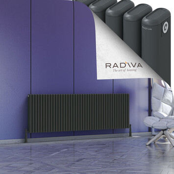 Radiva - Kotto Alüminyum Radyatör 600x1886 Koyu Antrasit