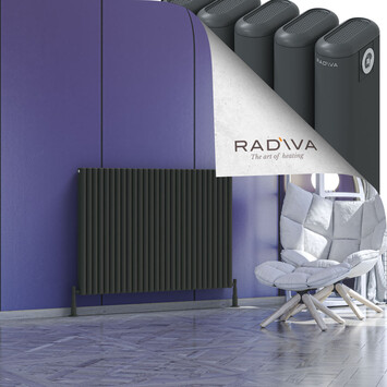 Radiva - Kotto Alüminyum Radyatör 900x1256 Koyu Antrasit