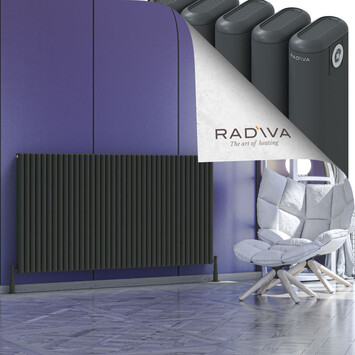 Radiva - Kotto Alüminyum Radyatör 900x1706 Koyu Antrasit