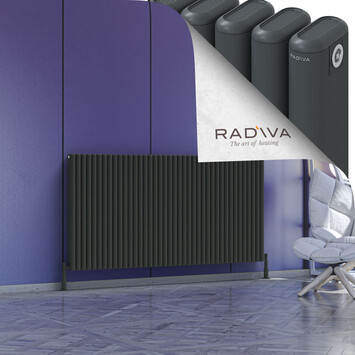 Radiva - Kotto Alüminyum Radyatör 900x1796 Koyu Antrasit
