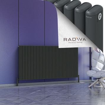 Radiva - Kotto Alüminyum Radyatör 900x1841 Koyu Antrasit