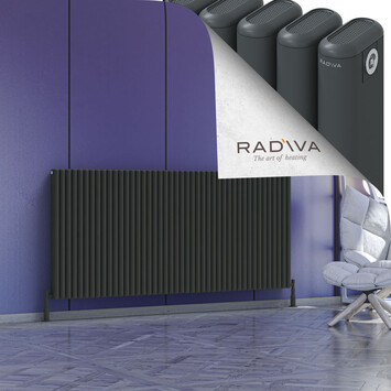 Radiva - Kotto Alüminyum Radyatör 900x1976 Koyu Antrasit