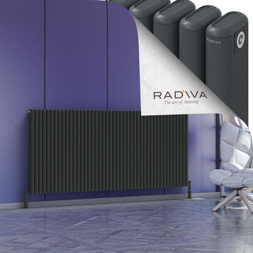 Radiva - Kotto Alüminyum Radyatör 900x2021 Koyu Antrasit
