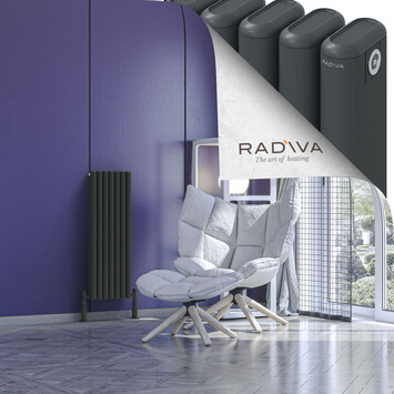 Radiva - Kotto Alüminyum Radyatör 900x311 Koyu Antrasit