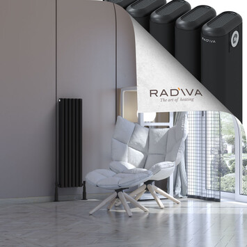 Radiva - Kotto Radiateur En Aluminium 1000x266 Noir