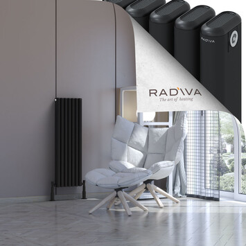 Radiva - Kotto Radiateur En Aluminium 1000x311 Noir