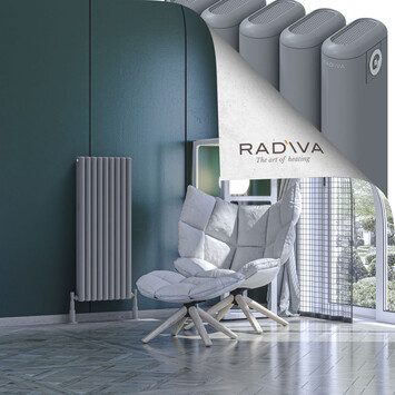 Radiva - Kotto Radiateur En Aluminium 1000x401 Gris