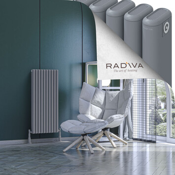 Radiva - Kotto Radiateur En Aluminium 1000x446 Gris