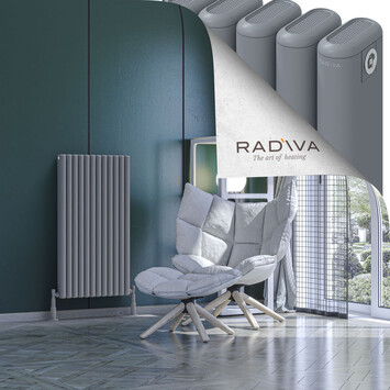 Radiva - Kotto Radiateur En Aluminium 1000x536 Gris