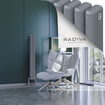Radiva - Kotto Radiateur En Aluminium 1200x131 Gris