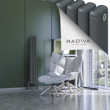 Radiva - Kotto Radiateur En Aluminium 1200x176 Anthracite