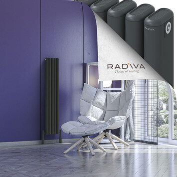 Radiva - Kotto Radiateur En Aluminium 1200x221 Anthracite Foncé