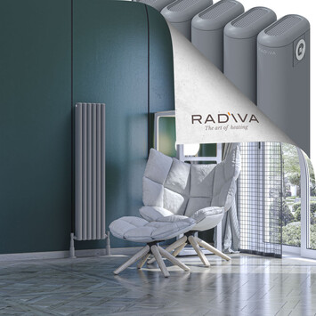 Radiva - Kotto Radiateur En Aluminium 1200x266 Gris