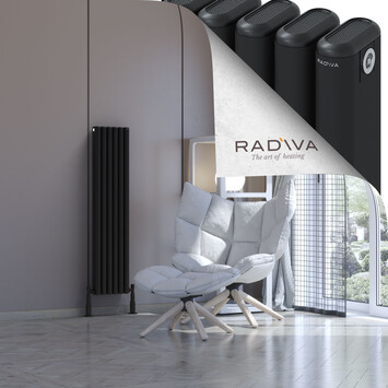 Radiva - Kotto Radiateur En Aluminium 1200x266 Noir