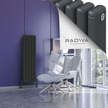 Radiva - Kotto Radiateur En Aluminium 1200x356 Anthracite Foncé