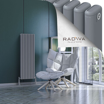 Radiva - Kotto Radiateur En Aluminium 1200x401 Gris