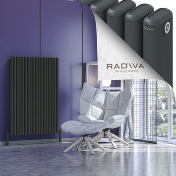 Radiva - Kotto Radiateur En Aluminium 1200x806 Anthracite Foncé
