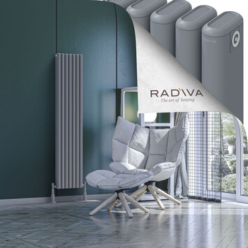 Radiva - Kotto Radiateur En Aluminium 1500x311 Gris