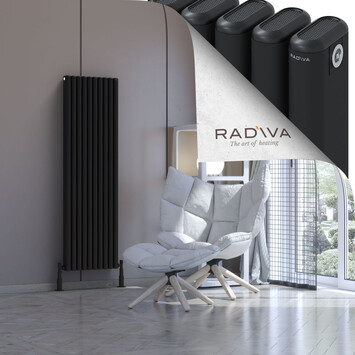 Radiva - Kotto Radiateur En Aluminium 1500x446 Noir