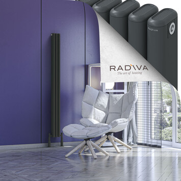 Radiva - Kotto Radiateur En Aluminium 1600x131 Anthracite Foncé