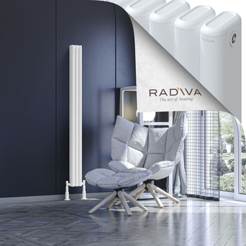 Radiva - Kotto Radiateur En Aluminium 1600x131 Blanc