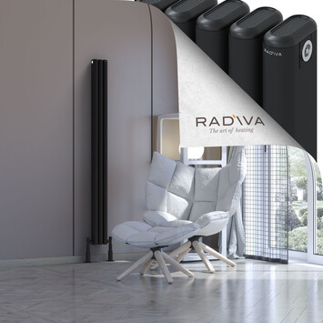 Radiva - Kotto Radiateur En Aluminium 1600x131 Noir