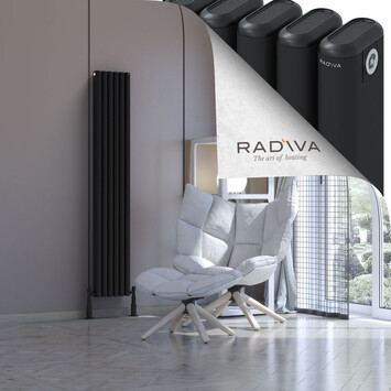 Radiva - Kotto Radiateur En Aluminium 1600x266 Noir