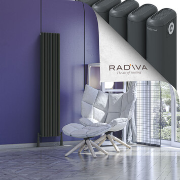 Radiva - Kotto Radiateur En Aluminium 1600x311 Anthracite Foncé
