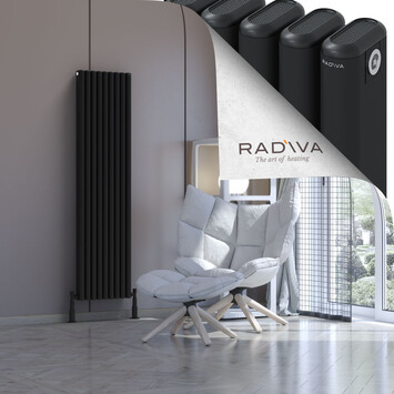 Radiva - Kotto Radiateur En Aluminium 1600x401 Noir