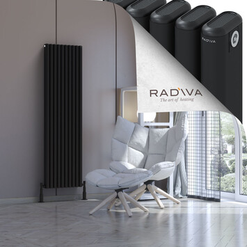 Radiva - Kotto Radiateur En Aluminium 1600x446 Noir
