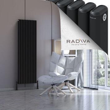 Radiva - Kotto Radiateur En Aluminium 1600x491 Noir