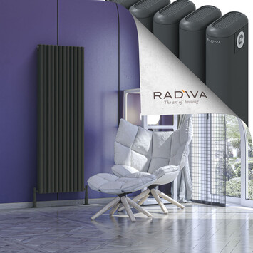 Radiva - Kotto Radiateur En Aluminium 1600x536 Anthracite Foncé