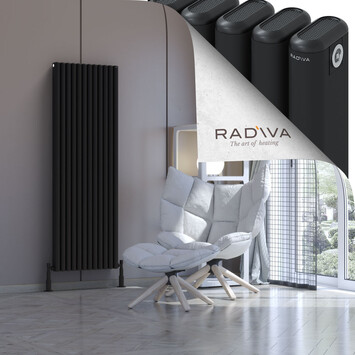 Radiva - Kotto Radiateur En Aluminium 1600x536 Noir
