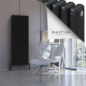 Radiva - Kotto Radiateur En Aluminium 1600x581 Noir