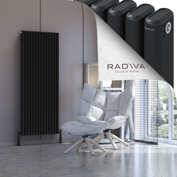 Radiva - Kotto Radiateur En Aluminium 1600x626 Noir