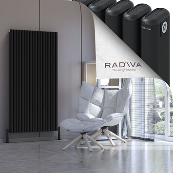 Radiva - Kotto Radiateur En Aluminium 1600x806 Noir