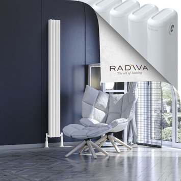 Radiva - Kotto Radiateur En Aluminium 1800x176 Blanc