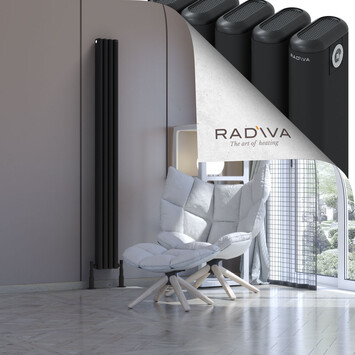 Radiva - Kotto Radiateur En Aluminium 1800x176 Noir
