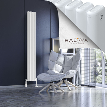 Radiva - Kotto Radiateur En Aluminium 1800x221 Blanc