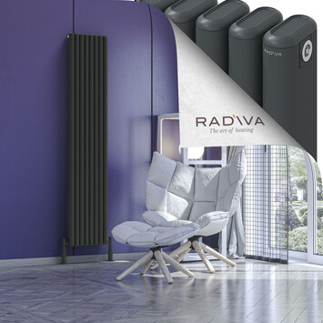 Kotto Radiateur En Aluminium 1800x356 Anthracite Foncé - Thumbnail