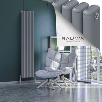Radiva - Kotto Radiateur En Aluminium 1800x356 Gris