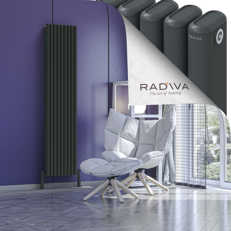 Kotto Radiateur En Aluminium 1800x401 Anthracite Foncé