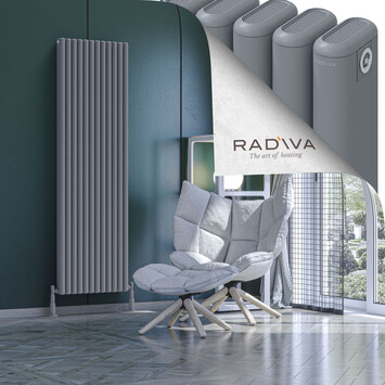 Radiva - Kotto Radiateur En Aluminium 1800x536 Gris